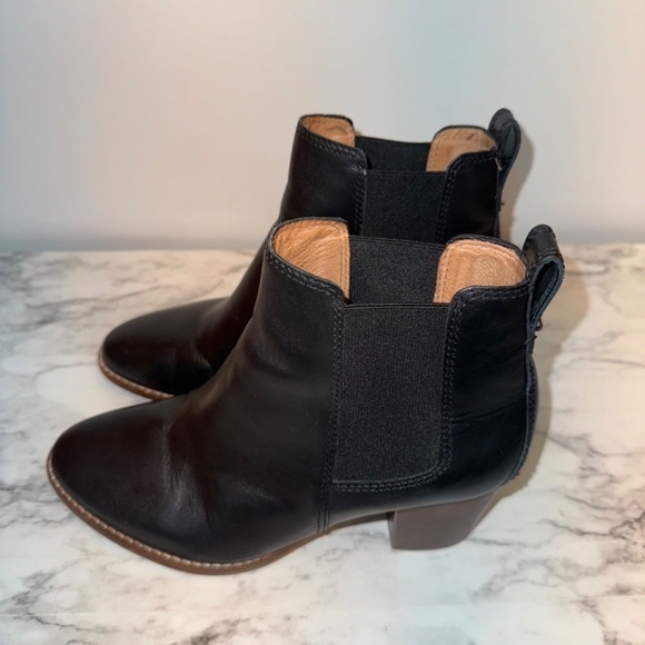 Madewell J8307 Regan Leather Ankle Boots women's size US 8 - Picture 3 of 6